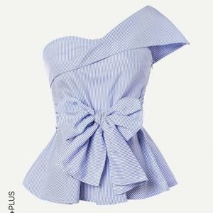 Pin stripped bow tie top